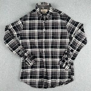Weatherproof Vintage Mens Flannel Shirt Long Sleeve Plaid Button Up Size Small